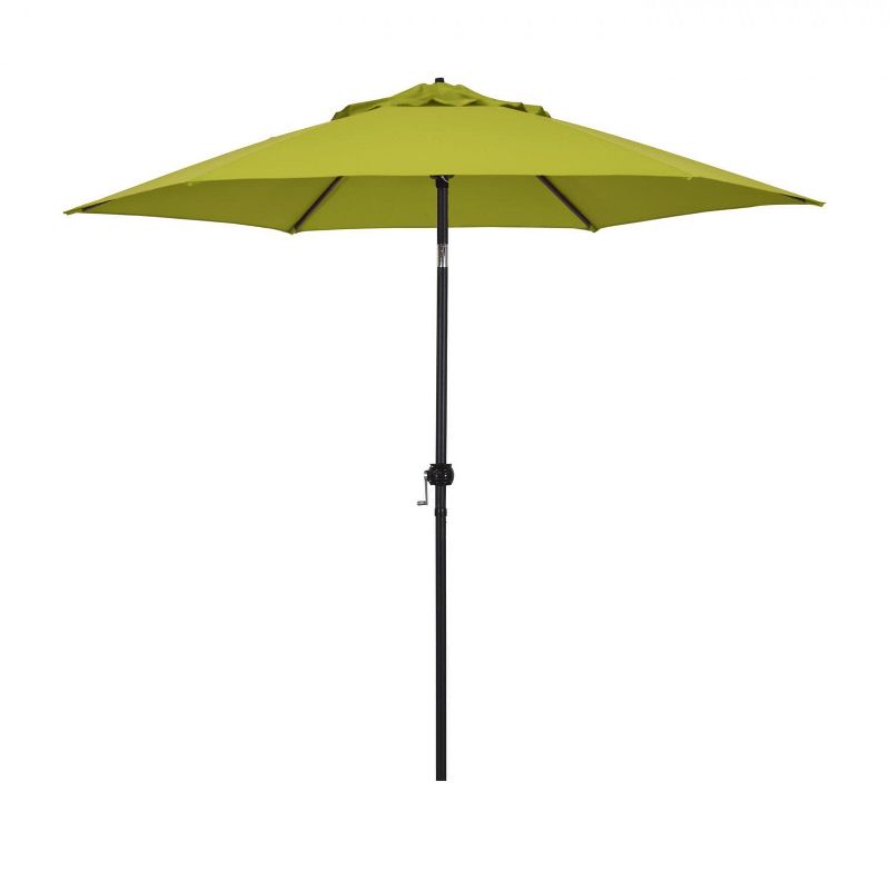 Astella  9 Ft. Aluminum Push Tilt Patio Umbrella W/ Crank Lift - Black Frame / Polyester Lime Green Canopy ECO906D709-P29