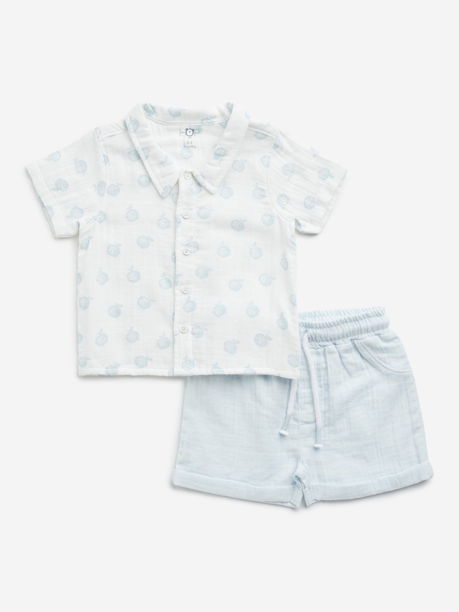 VASTRAMAY Girls Green Printed Clothing Sets