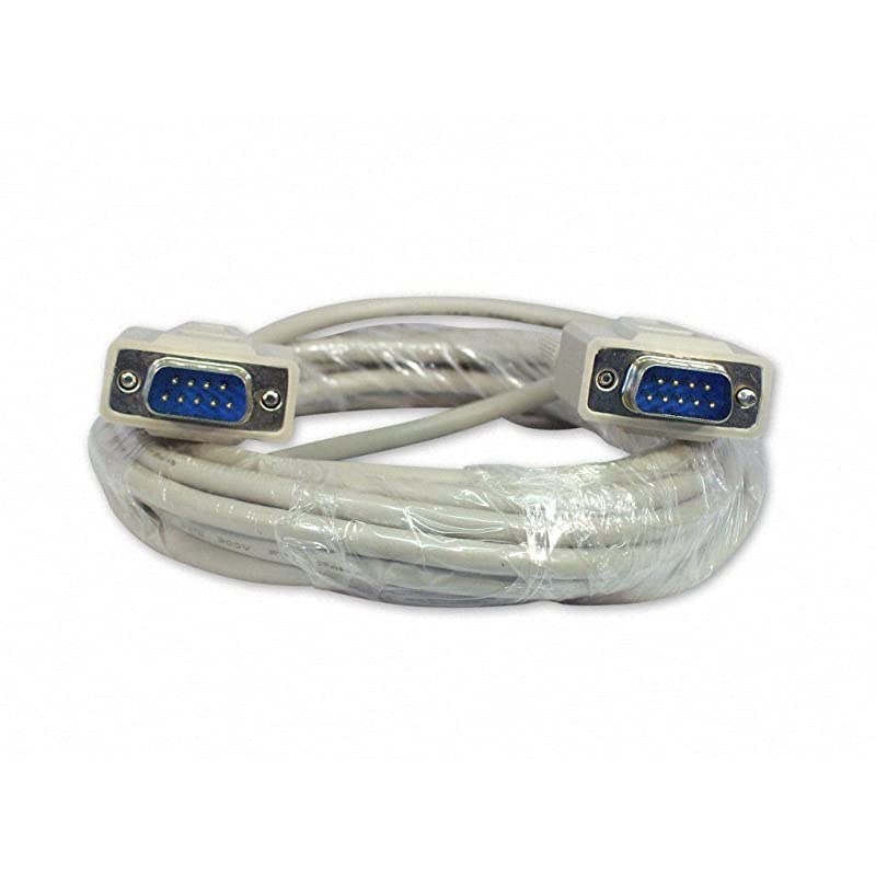 Store 15 Foot DB9 9 Pin Serial Port Cable Male/Male RS232