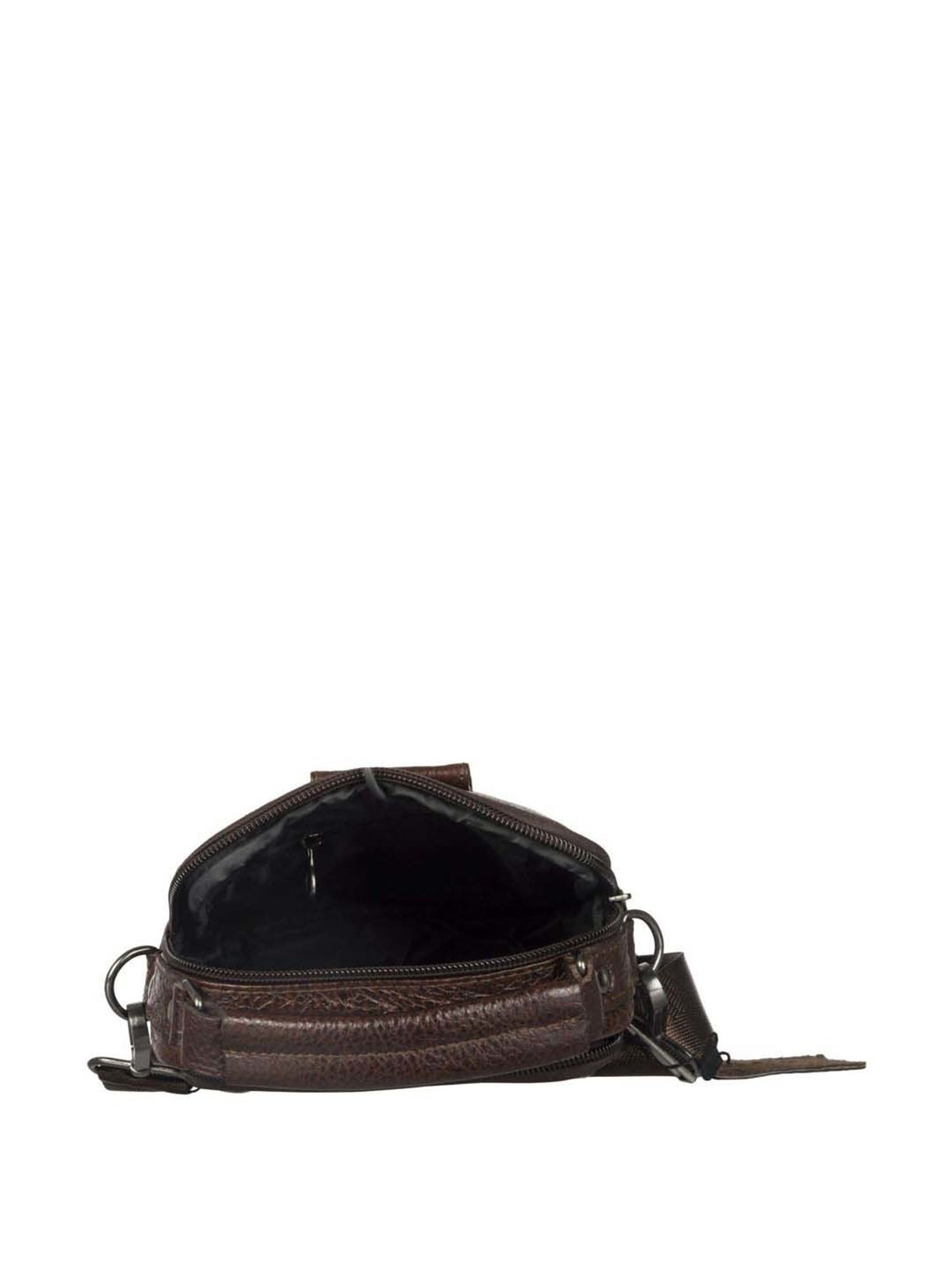 BULCHEE  Brown Textured Small Cross Body Bag