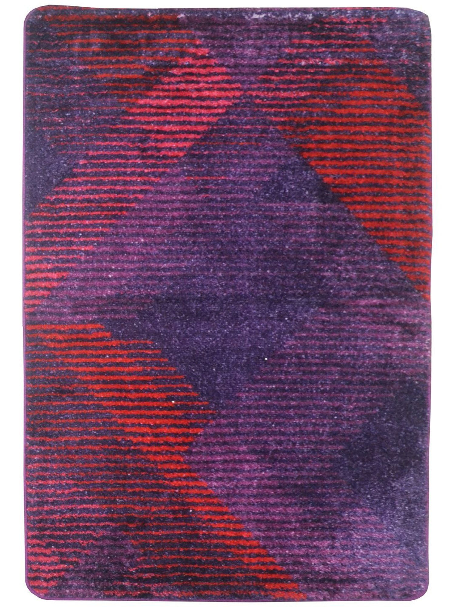 Bianca Red Microfibre Non-Slip Rug
