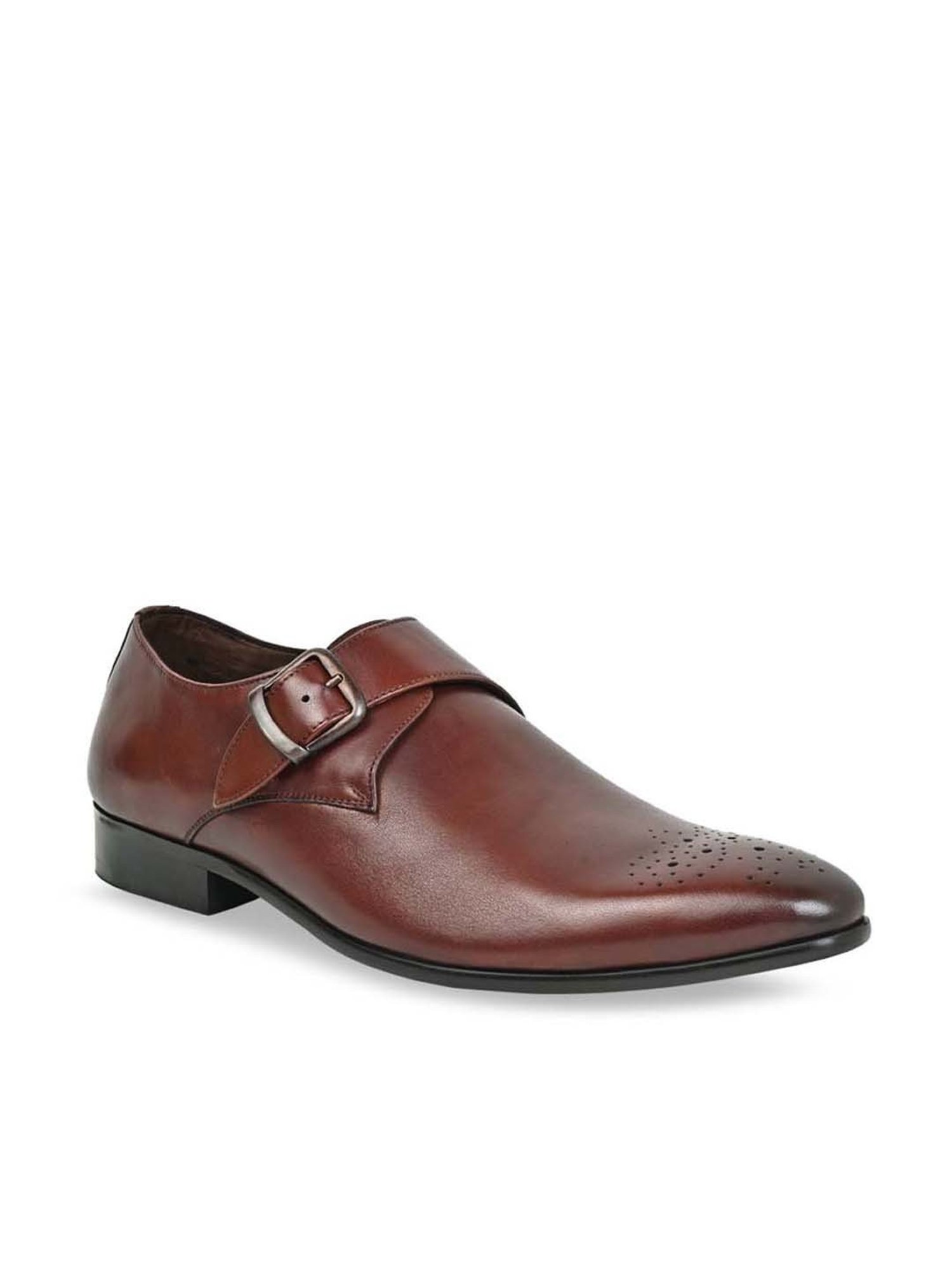 Imperio by Regal Men's Tan Monk Shoes