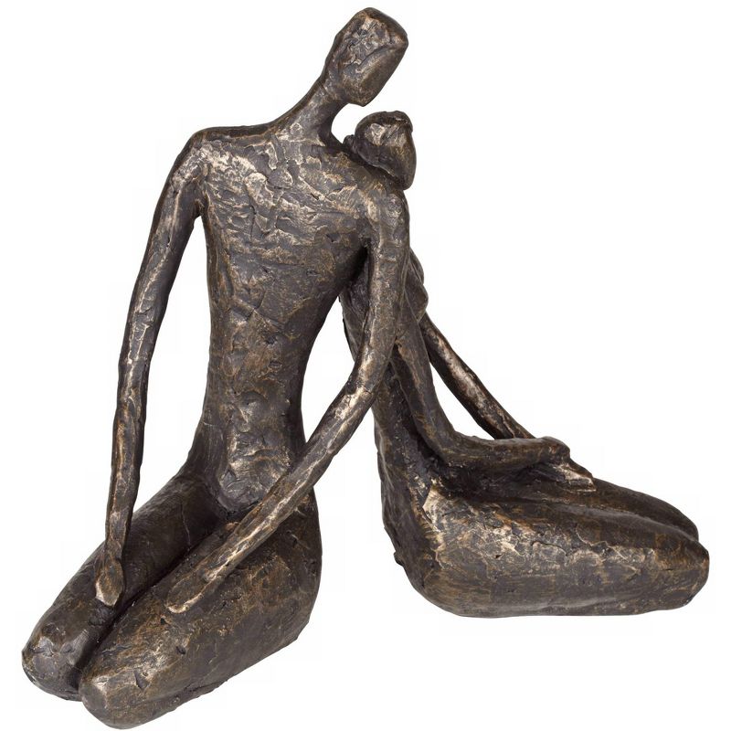 Dahlia Studios Loving Couple 11 1/2" Wide Bronze Sculpture