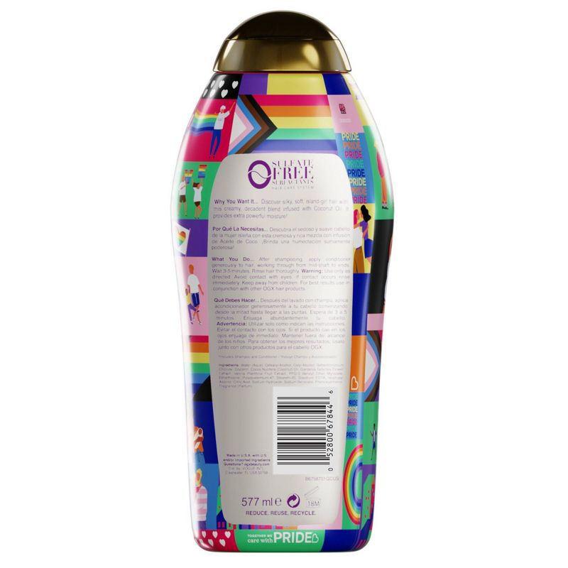 OGX Care with Pride Coconut Miracle Oil Conditioner - 19.5 fl oz