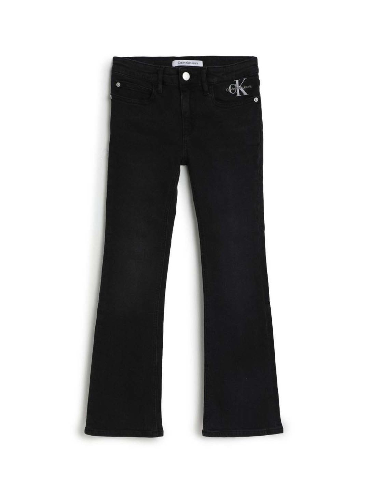 Calvin Klein Jeans Girls Black Regular Fit Jeans