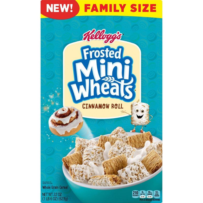 Frosted Mini Wheat Cinnamon Family Size Cereal - 22oz - Kellogg's