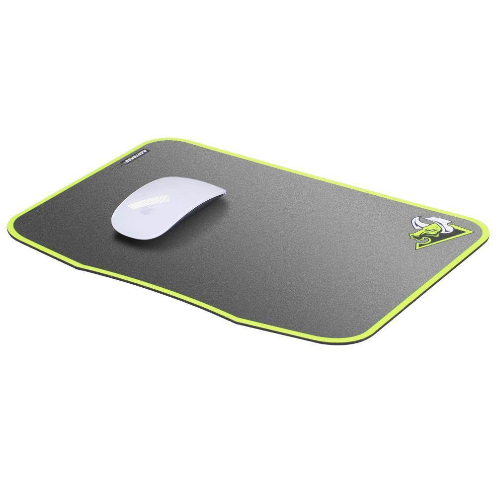Rantopad GTR Plastic Gaming Mousepad - Anti-slip, Smooth & Durable Frosted Matte Carbon Resin Surface, Pro Gaming Essential, Made for Optical Mice, Large Size 13.8x9.5x0.09 in - Silver