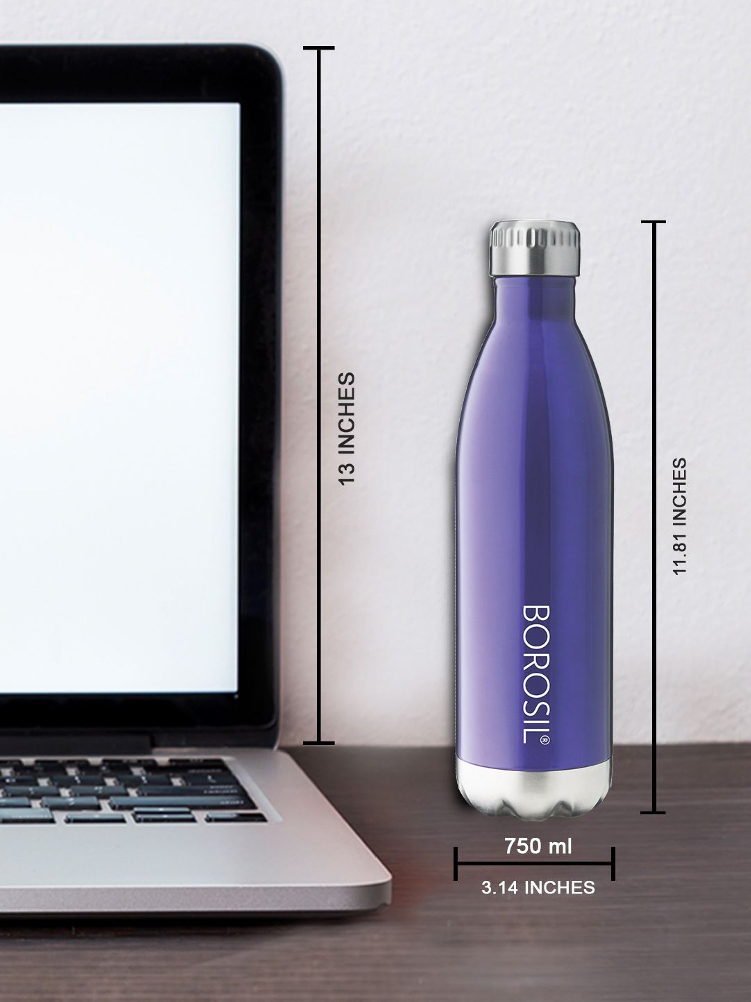 Milton Silver Stainless Steel Thermal Flask (1000 ml) - Set of 1