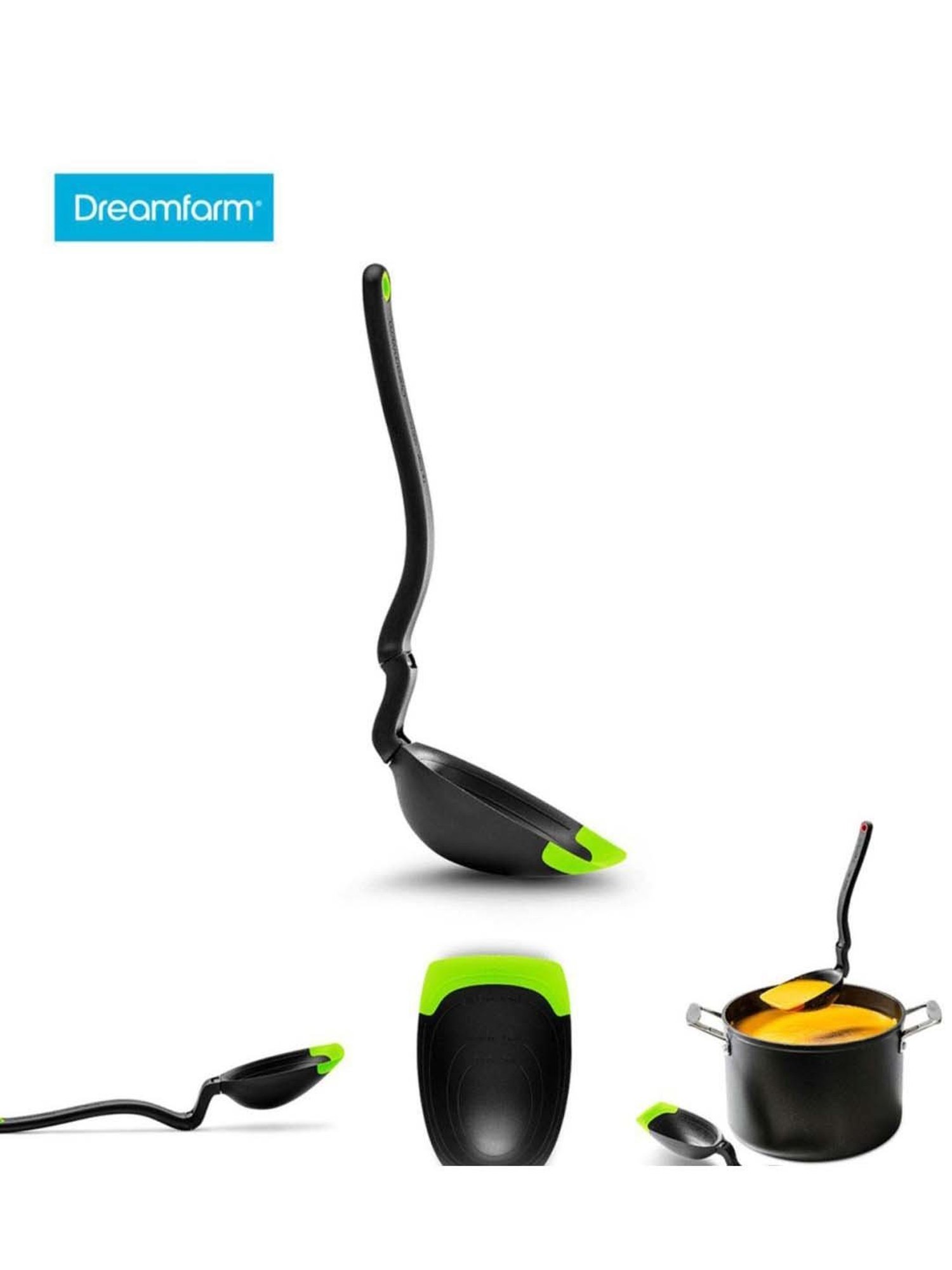 Dreamfarm Green Medium Spadle With Measurements