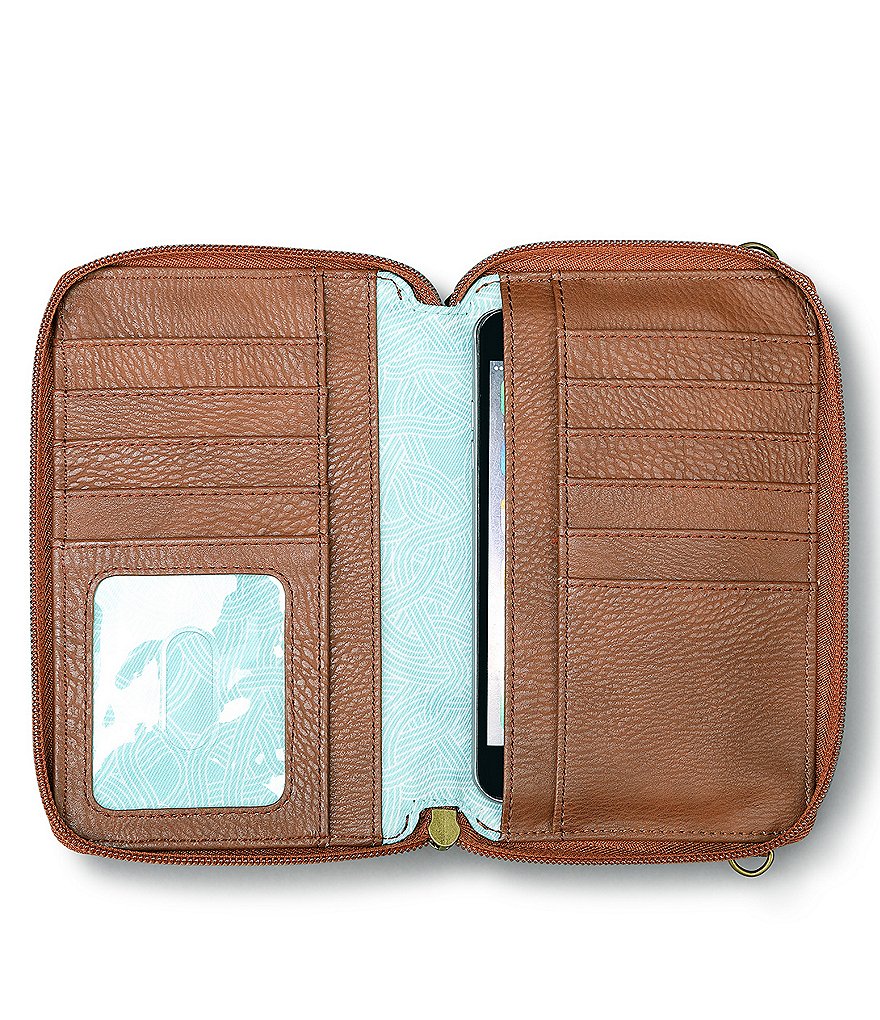 The Sak Collective Sequoia Extra Large Floral Embossed Smartphone Crossbody Bag