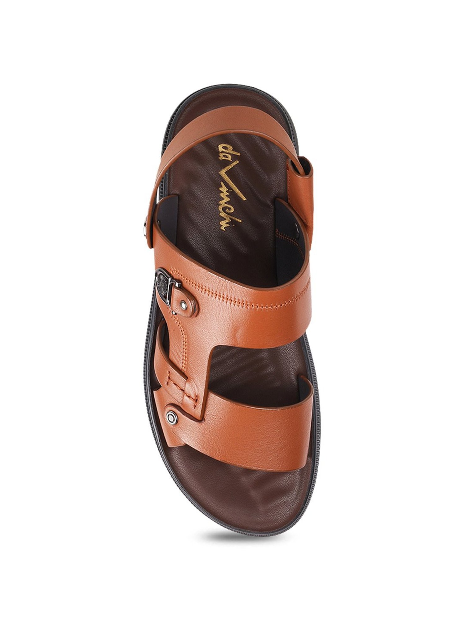 Da Vinchi by Metro Men's Tan Back Strap Sandals