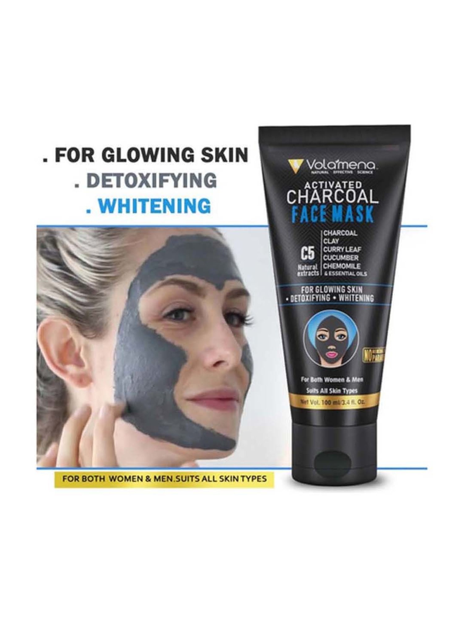 Volamena Activated C5 Face Mask - 100 ml