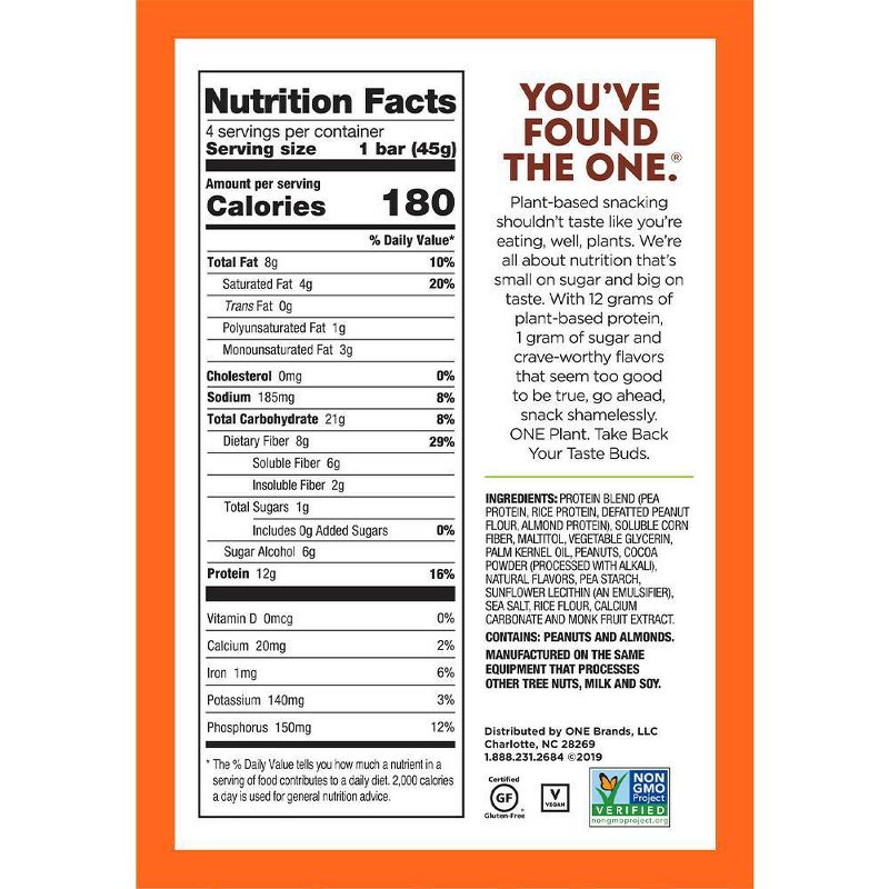 ONE Plant Protein Bar - Chocolate Peanut Butter - 4ct