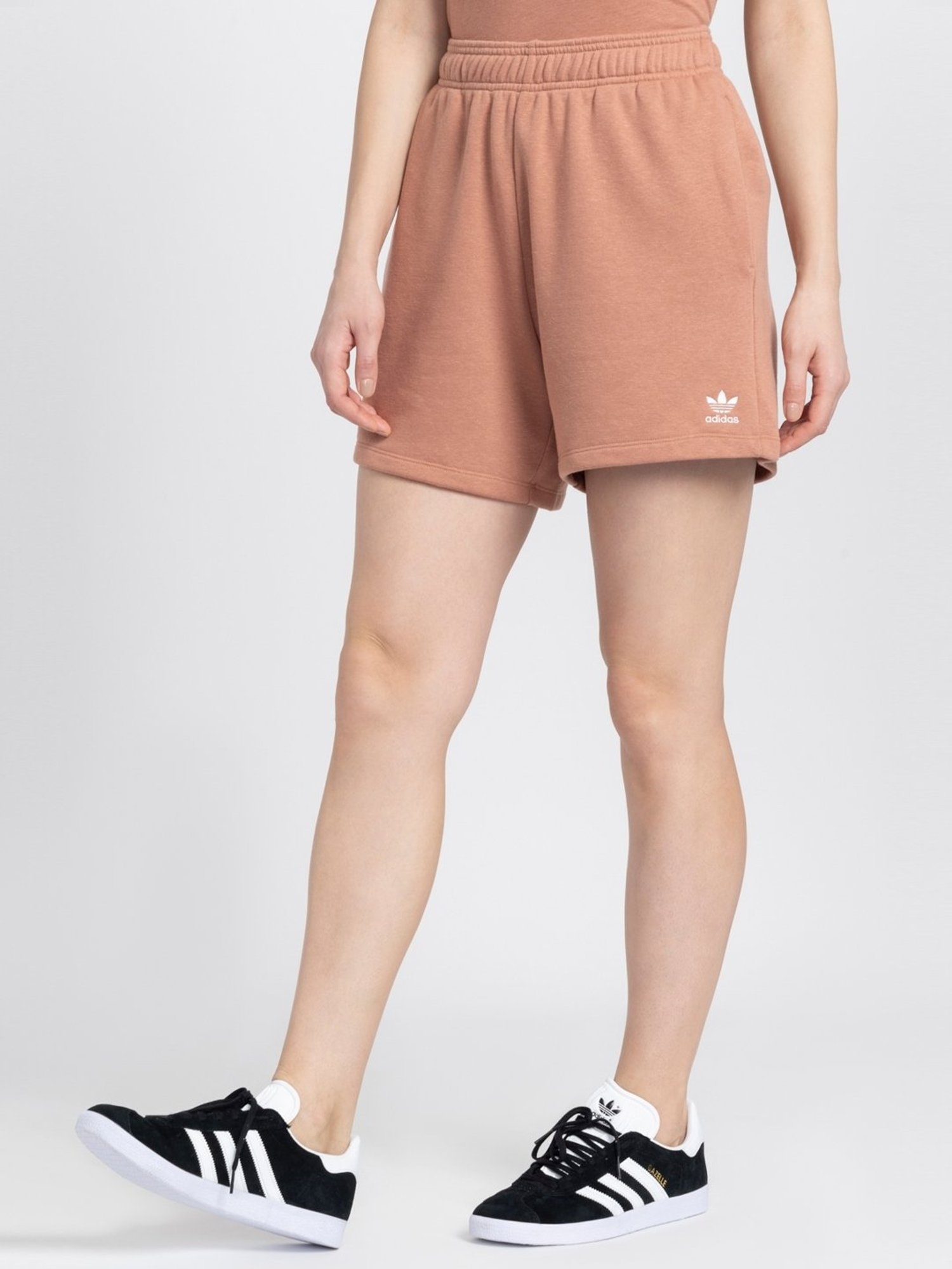 Adidas Originals Brown Cotton Shorts
