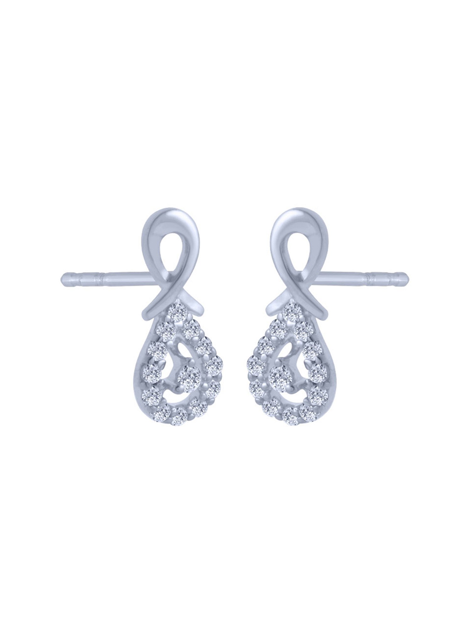 P.C. Chandra Jewellers 18 kt Gold & Diamond Earrings