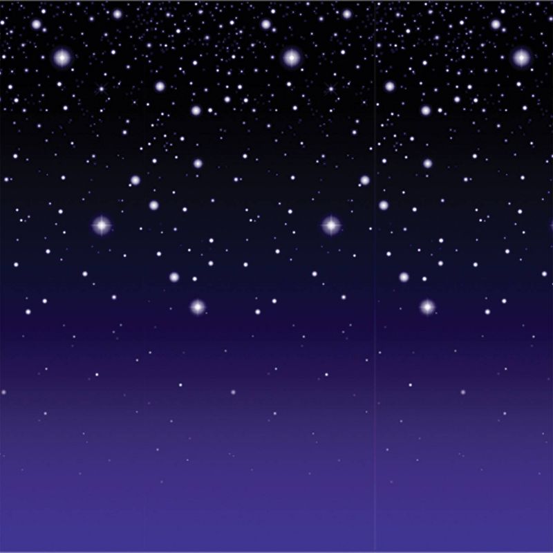 Starry Night Halloween Backdrop
