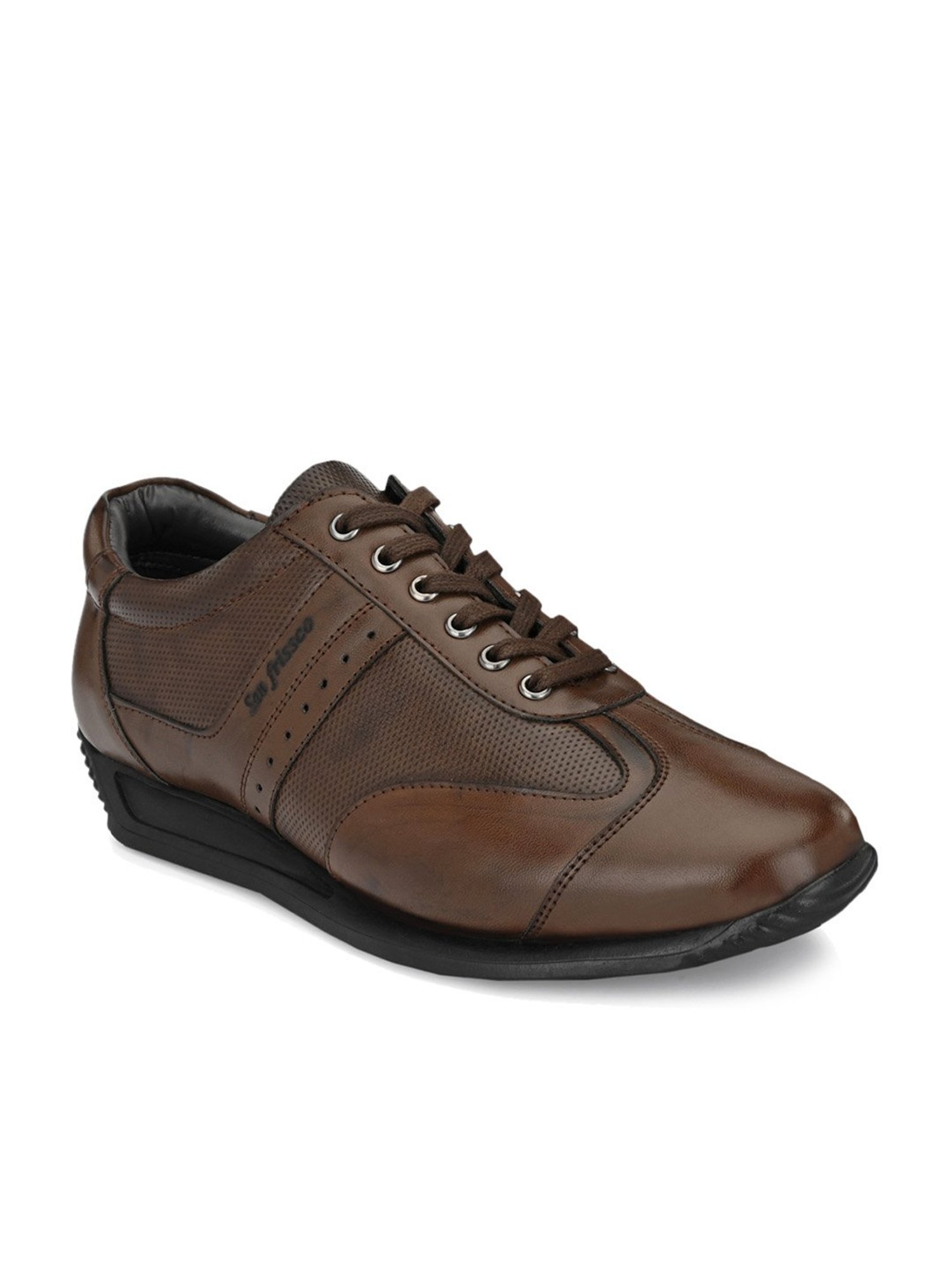 San Frissco Men's Sync Brown Casual Sneakers