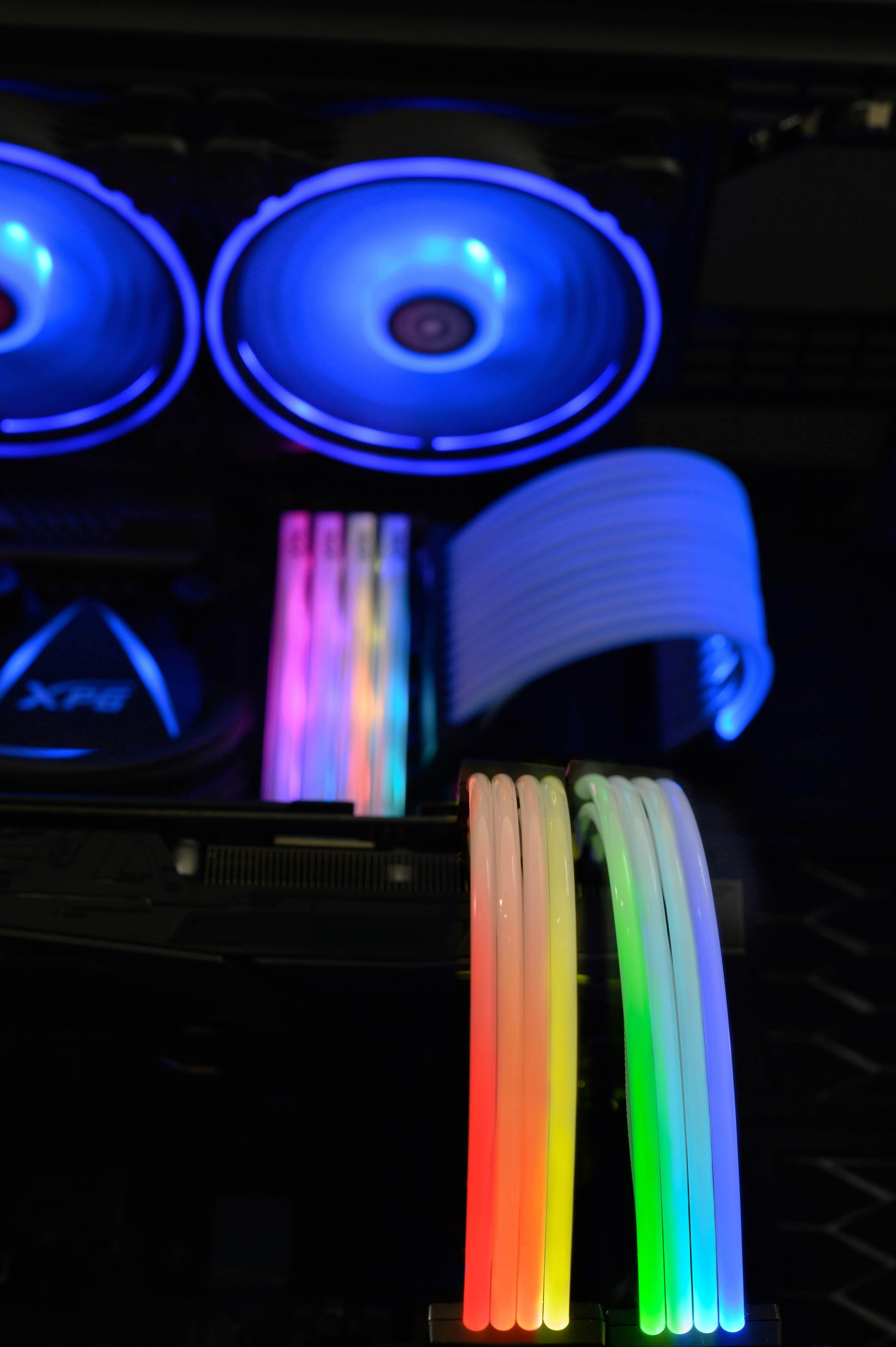 XPG Prime ARGB 8 PIN (6+2) Addressable RGB VGA Extension Cable (ARGBEXCABLE-VGA-BKCWW)