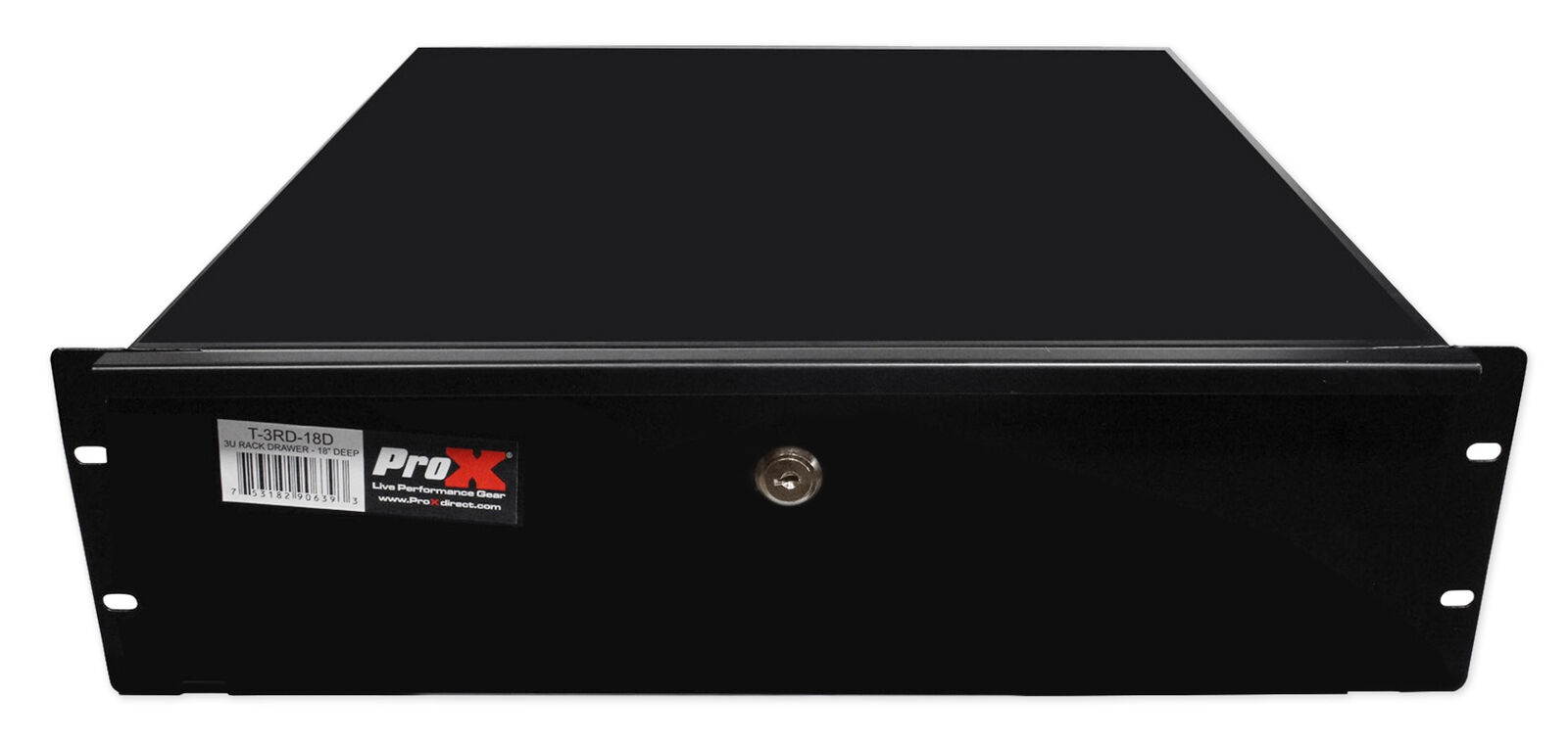 ProX T-3RD-18 Heavy Duty 18" Deep 3U Metal Locking Rackmount Drawer For 19" Rack