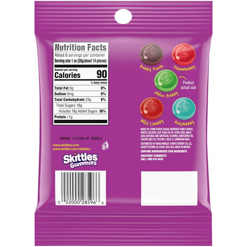 Skittles Wildberry Gummies Peg - 5.8oz