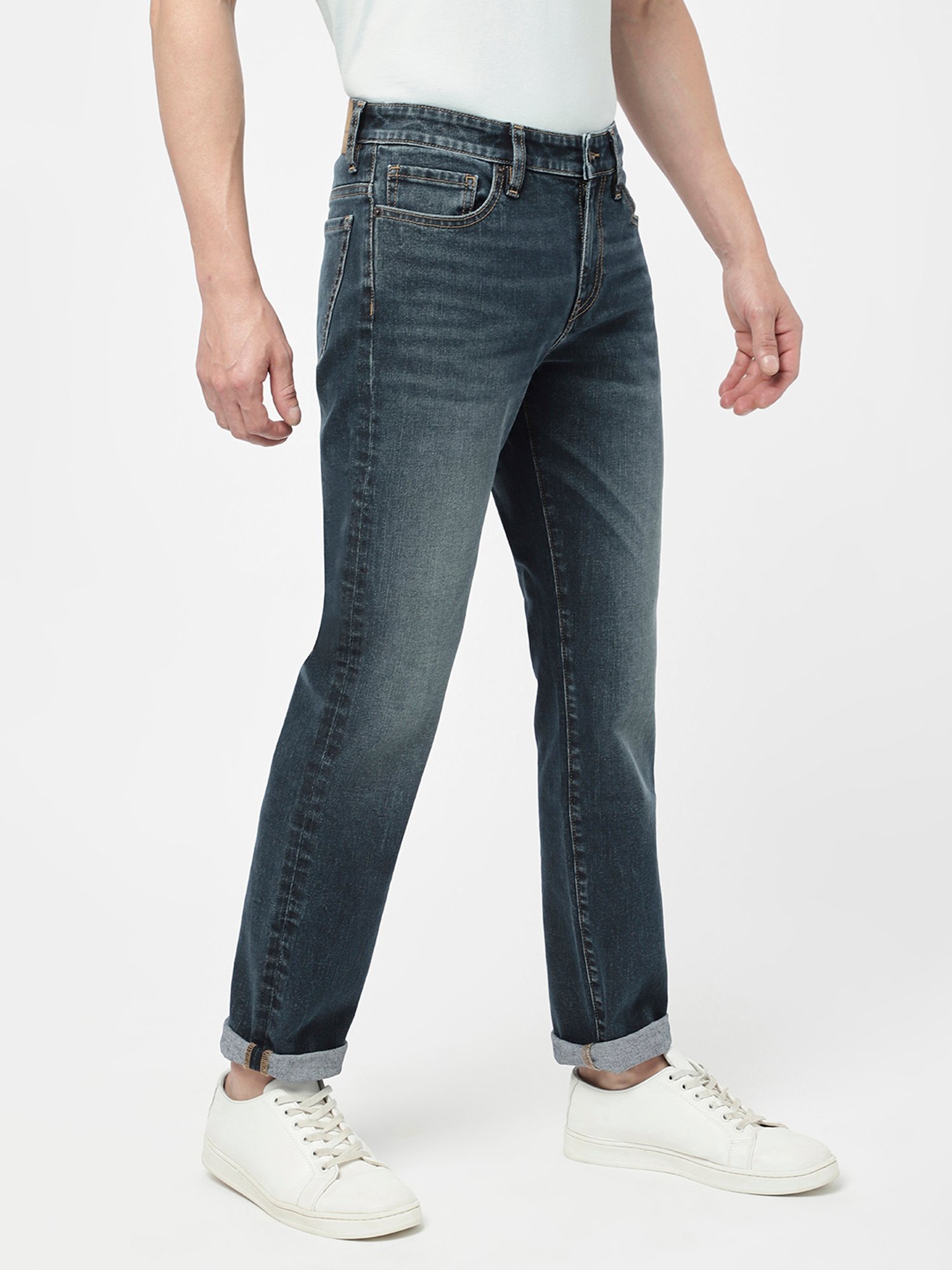 Passion Blue Comfort Fit Lightly Washed Jeans