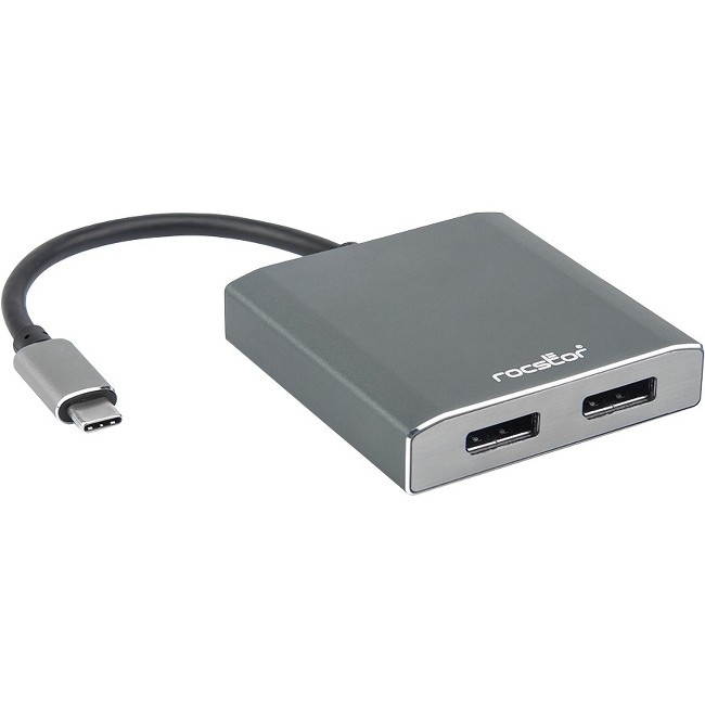 ROCSTOR Y10A201-A1 USB-C TO DUAL DISPLAYPORT 4K60H
