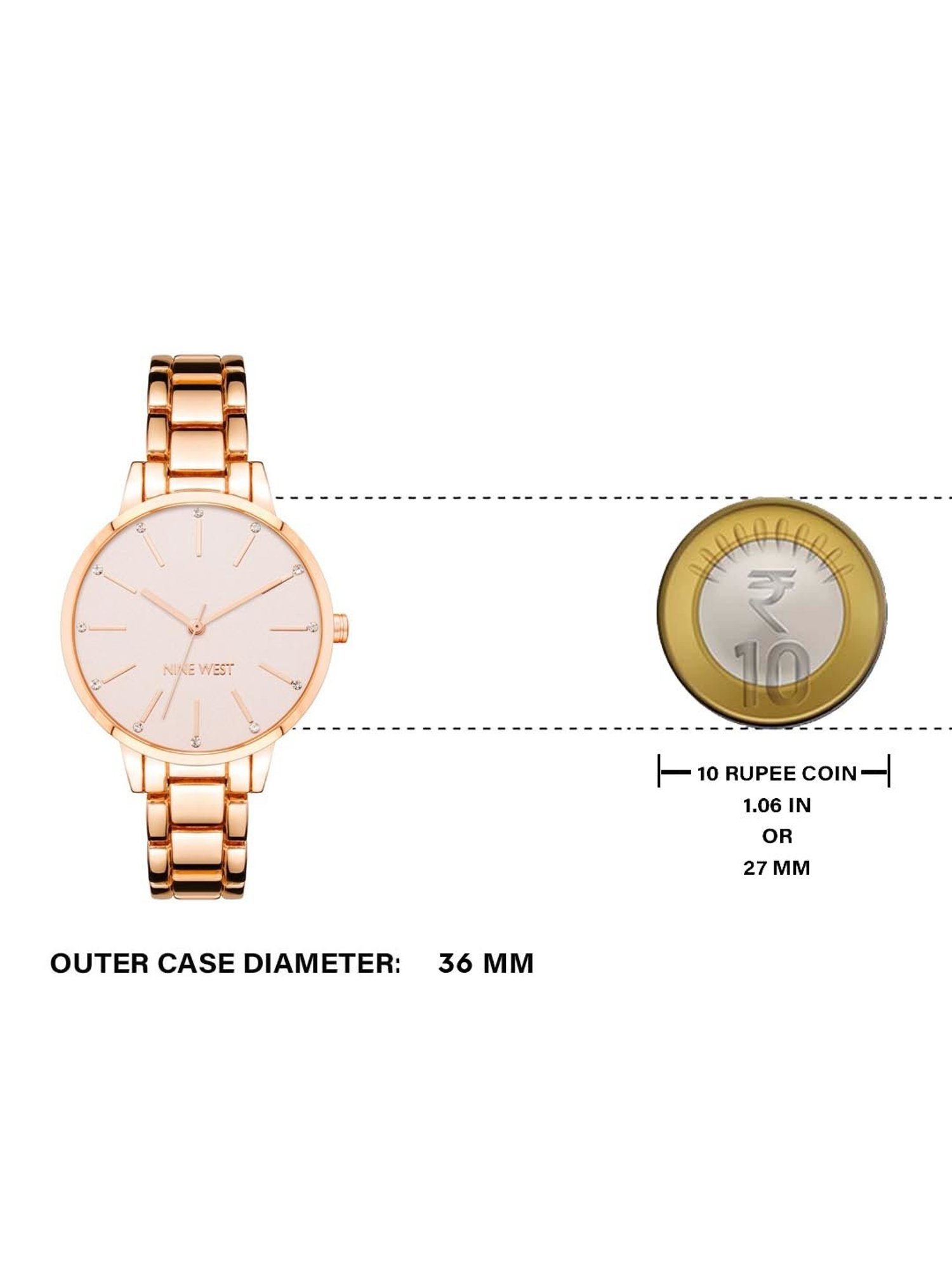 Nine West NW-2098PKRG Analog Watch for Women