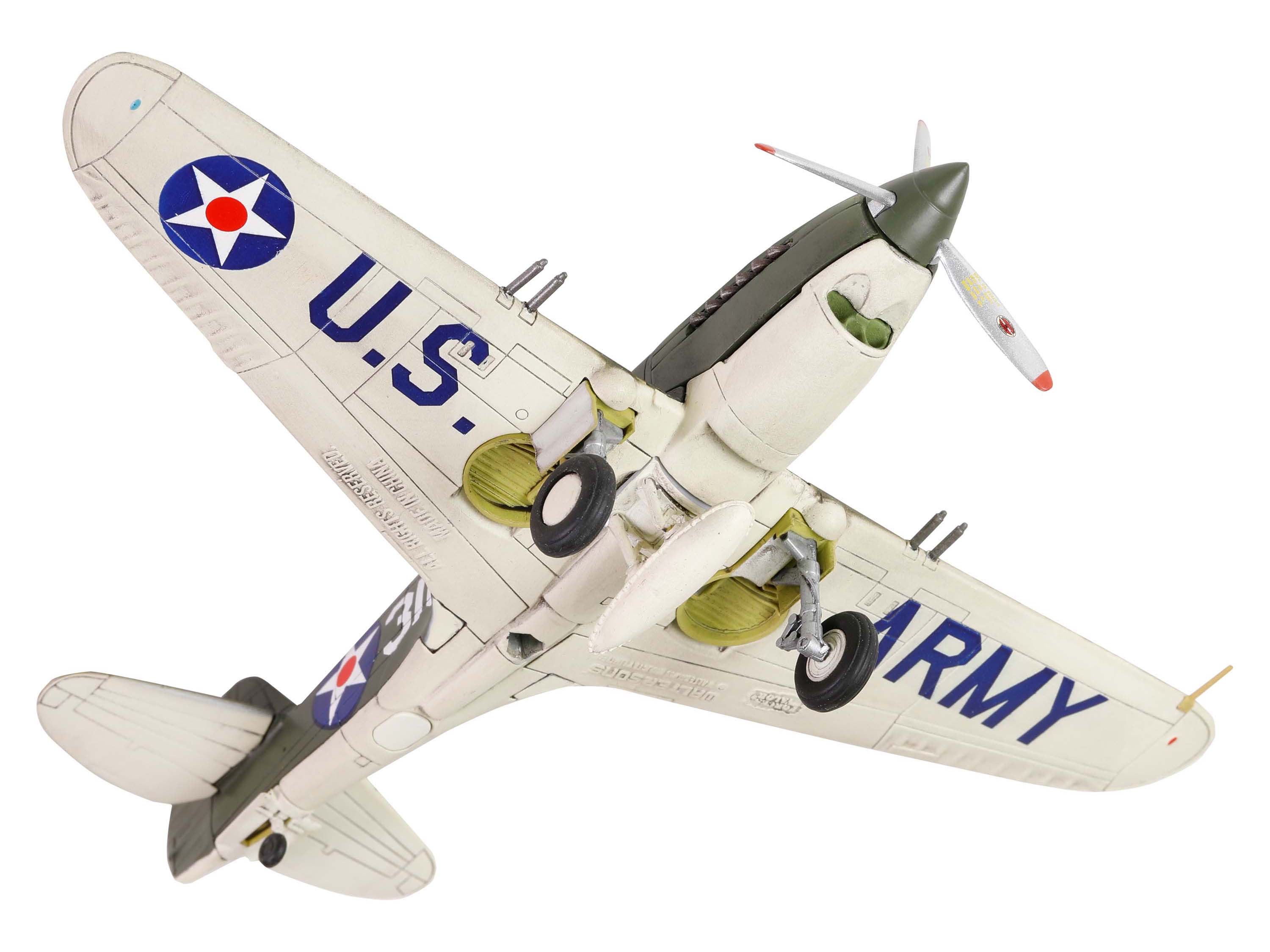 Curtiss P-40B HAWK 81A-2 Aircraft Fighter "3rd Pursuit Squadron American Volunteer Group P-8127 Serial : 47 China" (June 1942) "WW2 Aircrafts Series" 1/72 Diecast Model by Forces of Valor