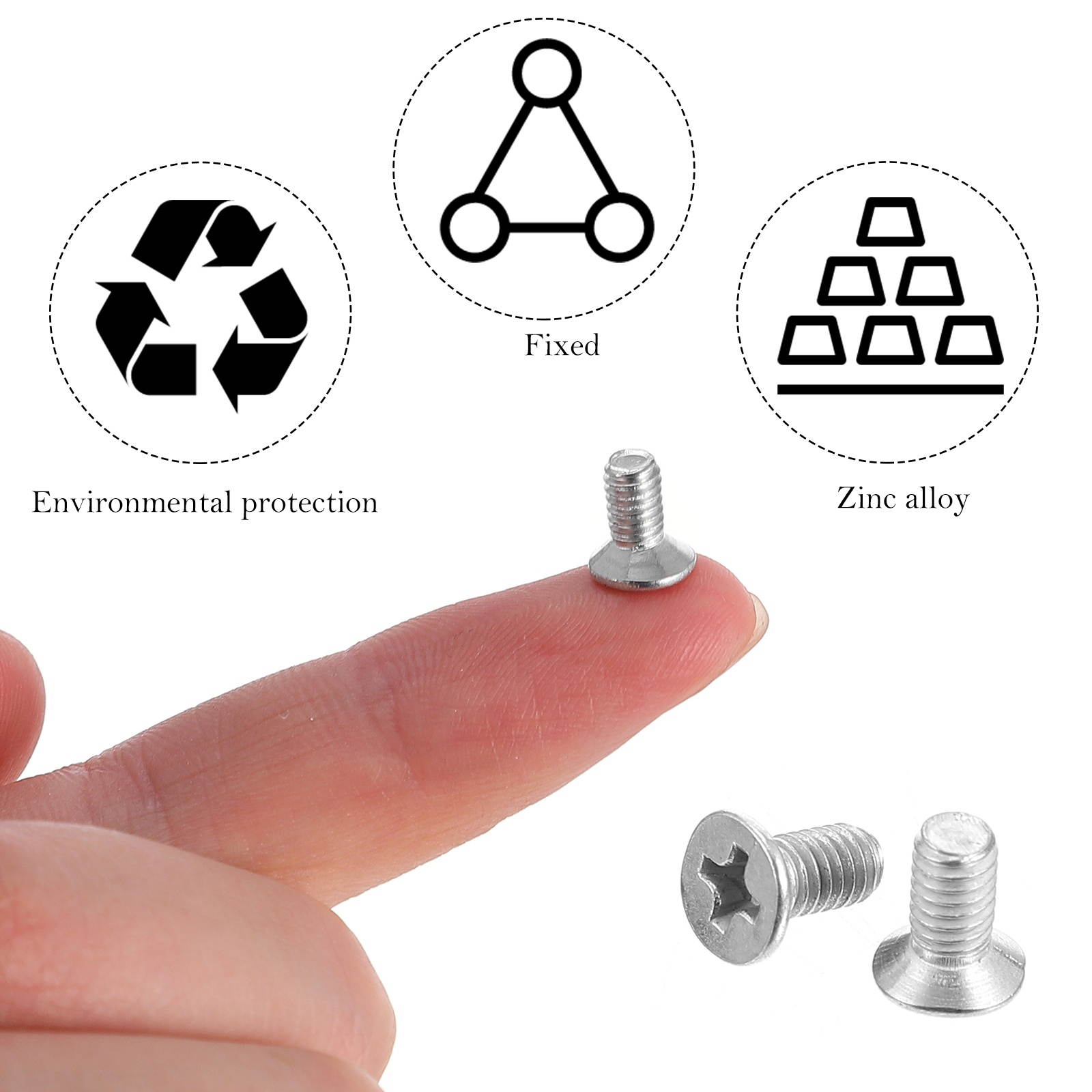 600 Pcs Screw Premium Durable Professional Prime Thread Cross for Home Wall Plate