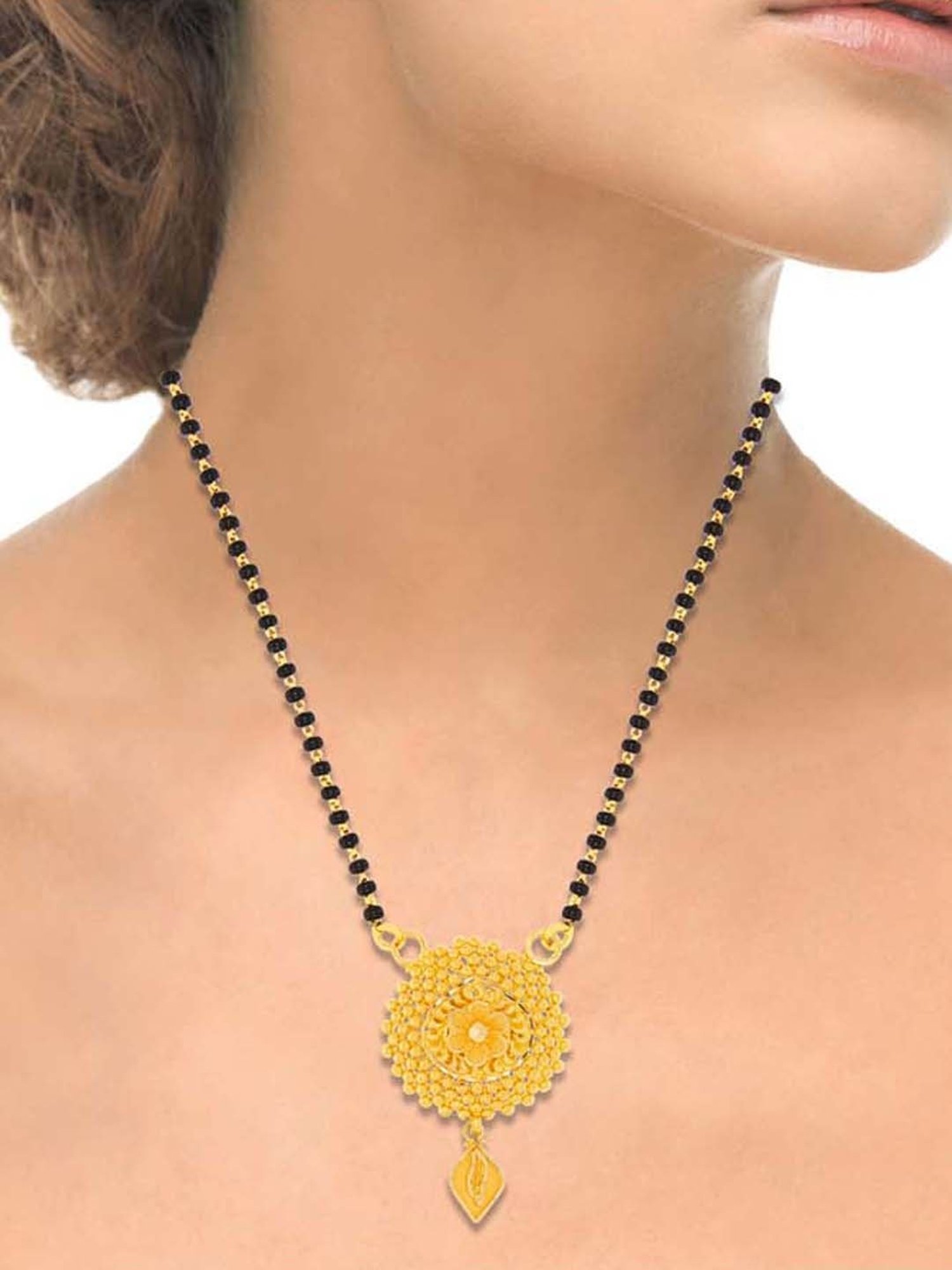 Waman Hari Pethe Jewellers 22k Gold Tanmaniya for Women