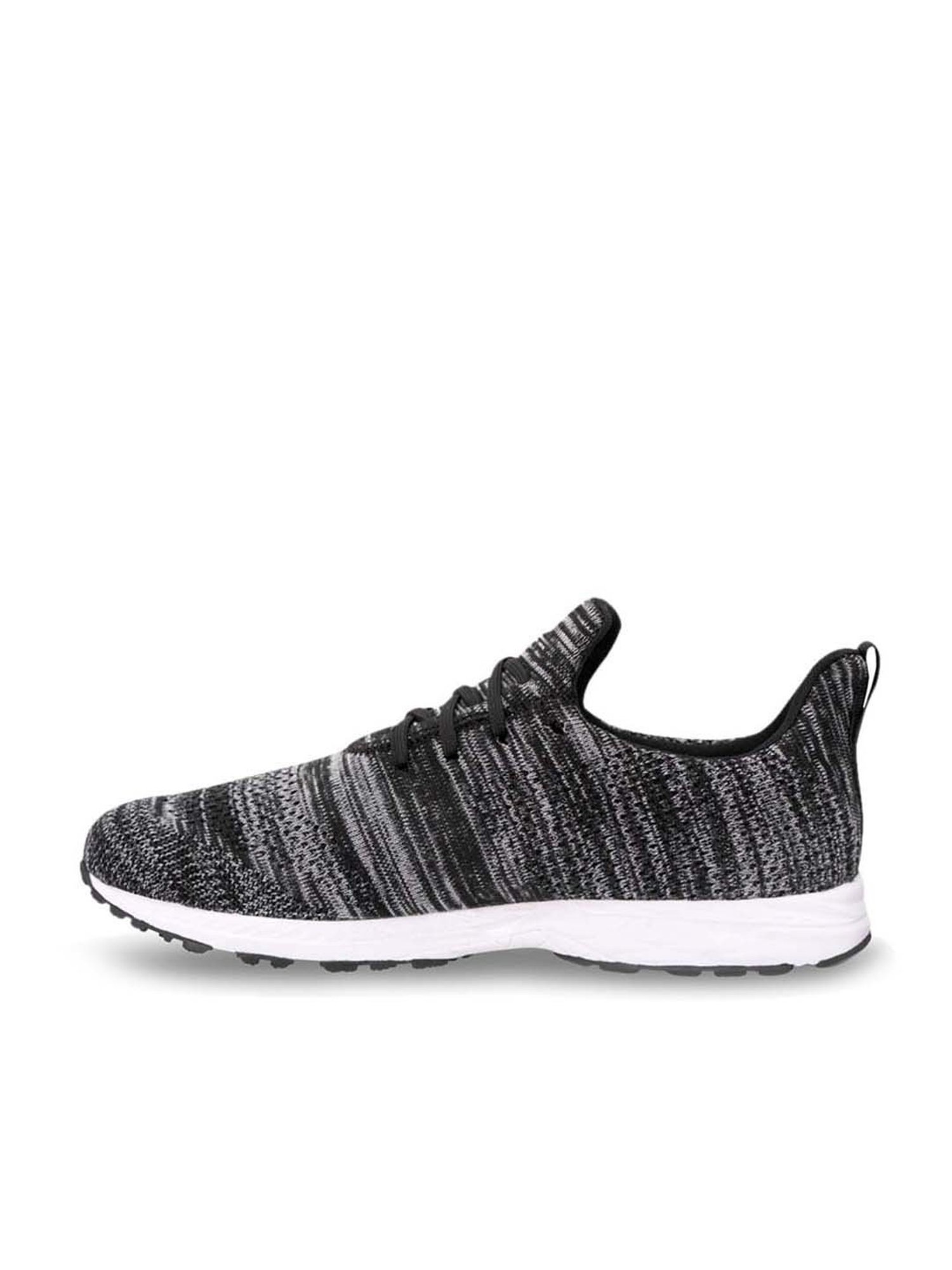 Nivia Men's Impulse Knitted Black Running Shoes