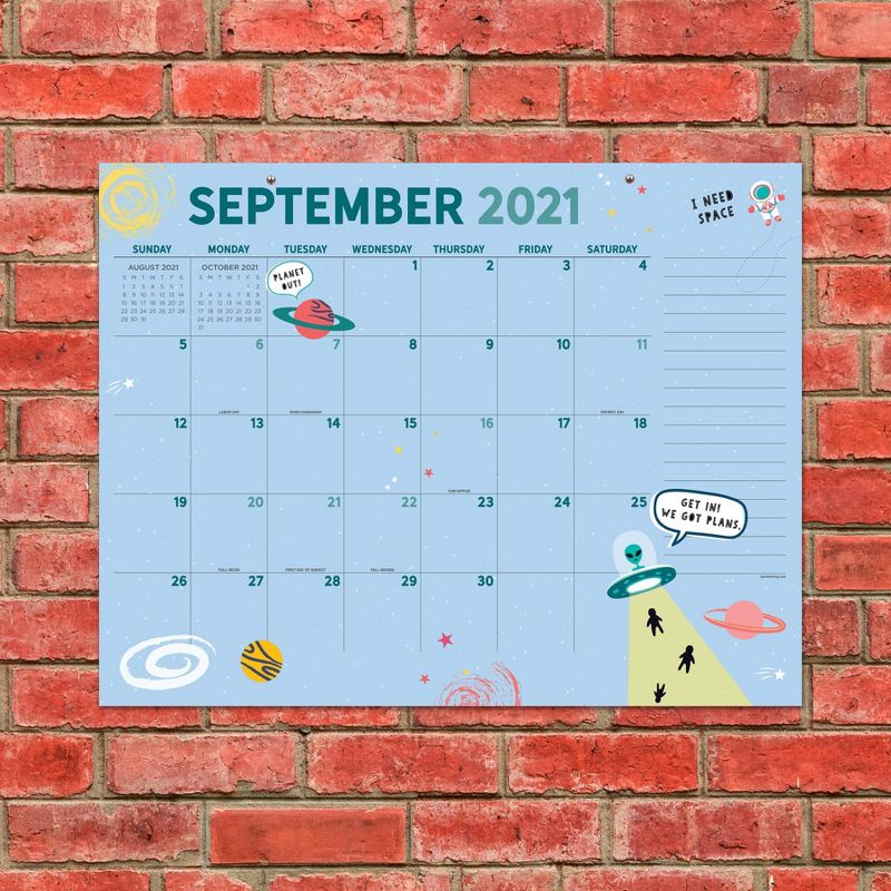 2021-22 Academic Desktop Calendar Monthly Theme Monthly - The Time Factory