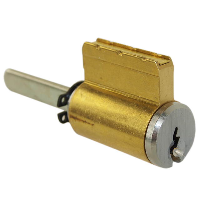 Ilco 15395SX-26D Satin Chrome US26D Solid Brass Replacement Key-In-Knob / Lever Cylinder Lock With Schlage C-K Keyway