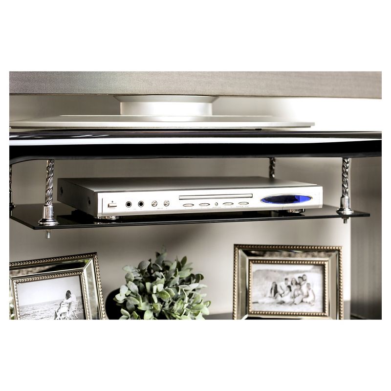 60" Dixon Contemporary TV Console Black - miBasics