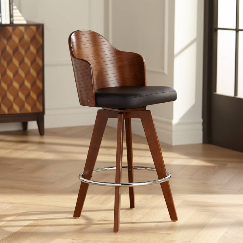 Ladder Barstool Seat Black - Riverstone Furniture Collection