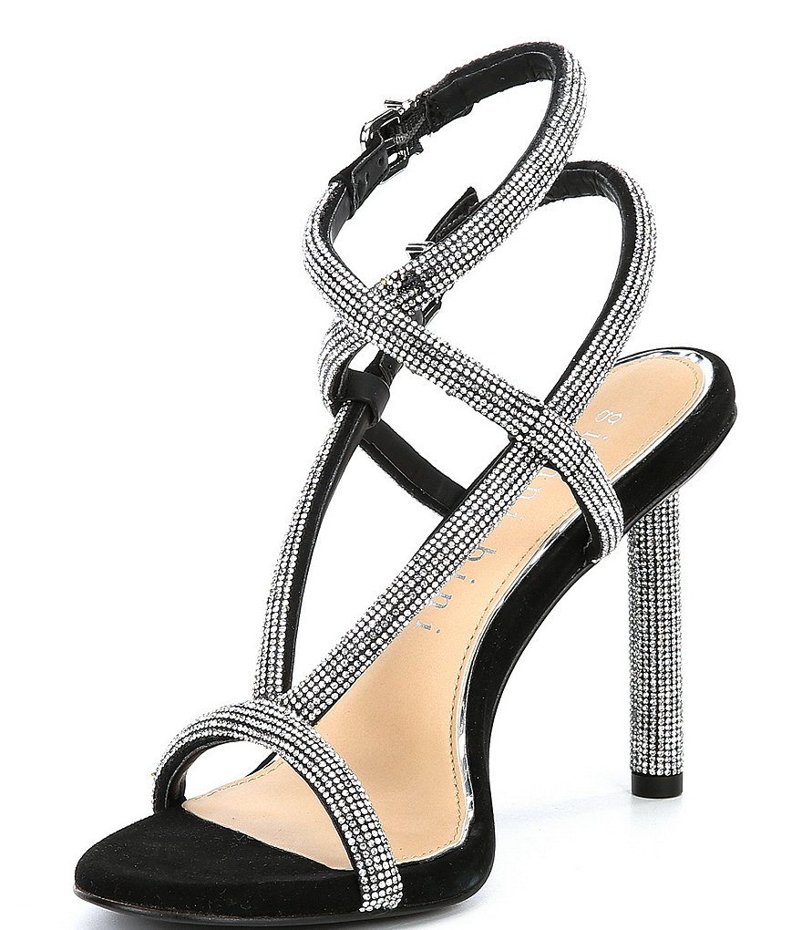 Gianni Bini Juniaa Suede Rhinestone Detail Strappy Dress Sandals