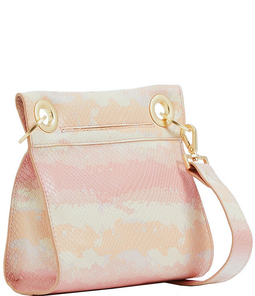 Hammitt Tony Snake Embossed Leather Studded Small Crossbody Bag