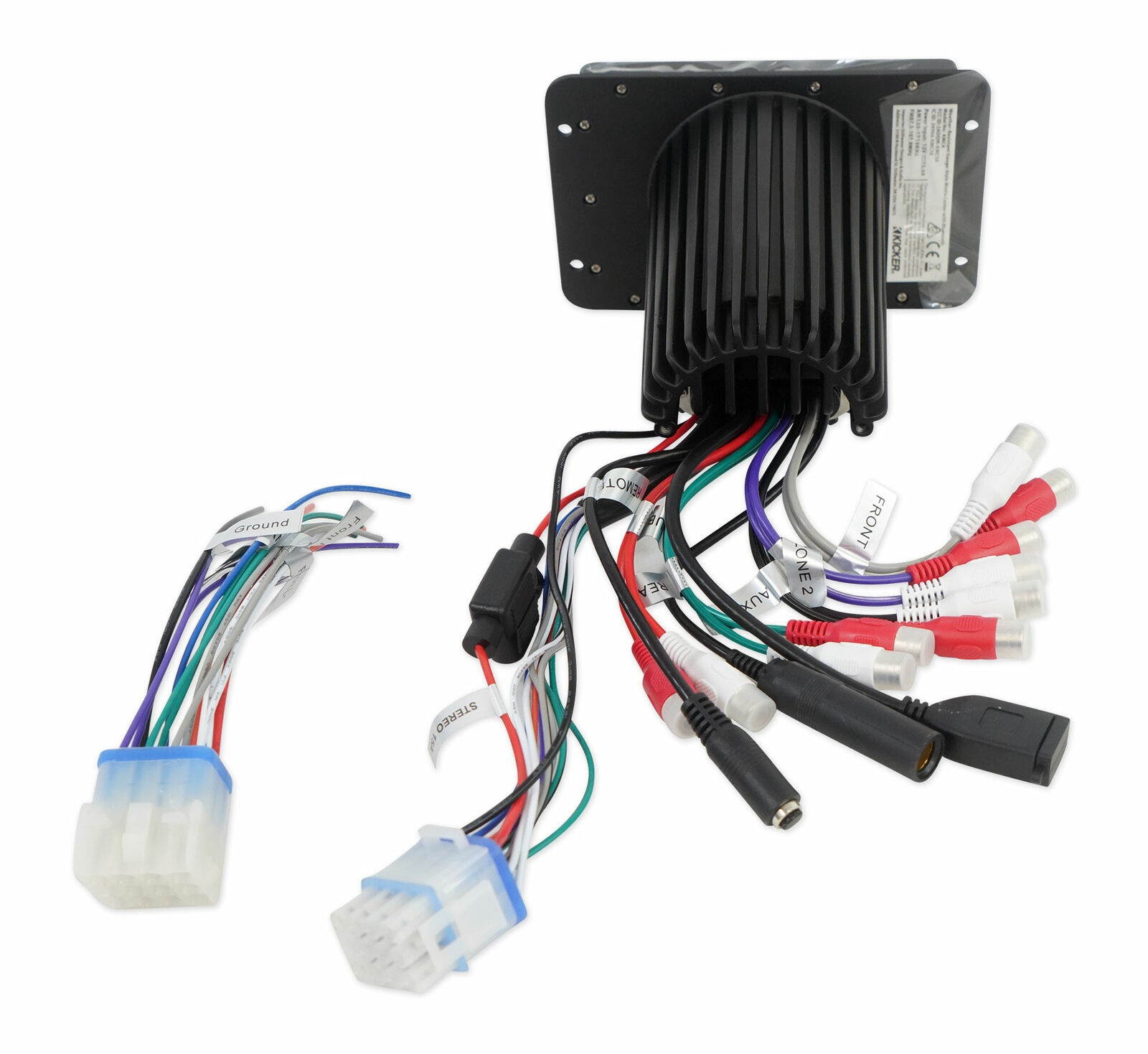 KMC4 Marine Digital Media Bluetooth Receiver+2 6.5" Black Tower Speakers