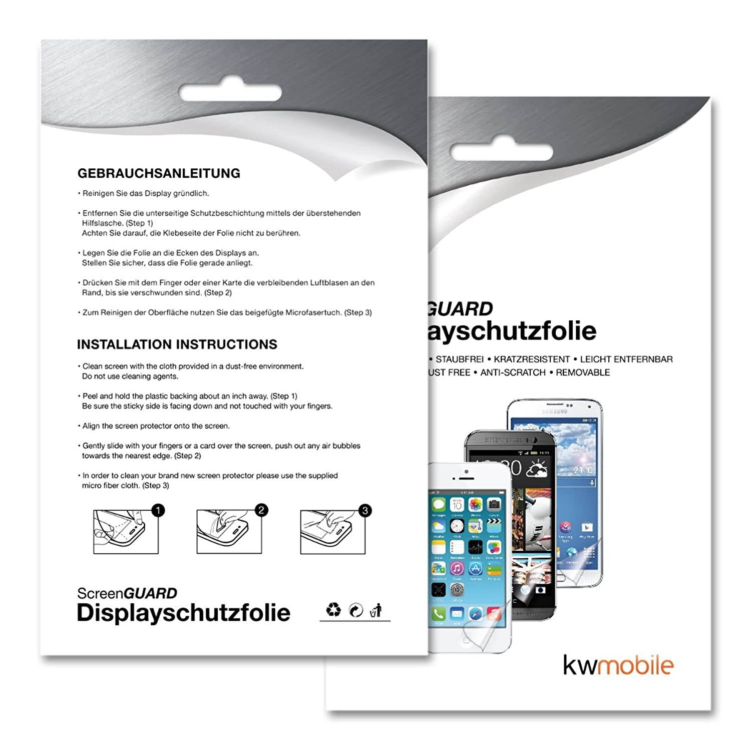 kwmobile Screen Protector - Matte Anti-Glare Display Film for Apple MacBook Pro Retina 13" (Late 2012 - Mid 2016)