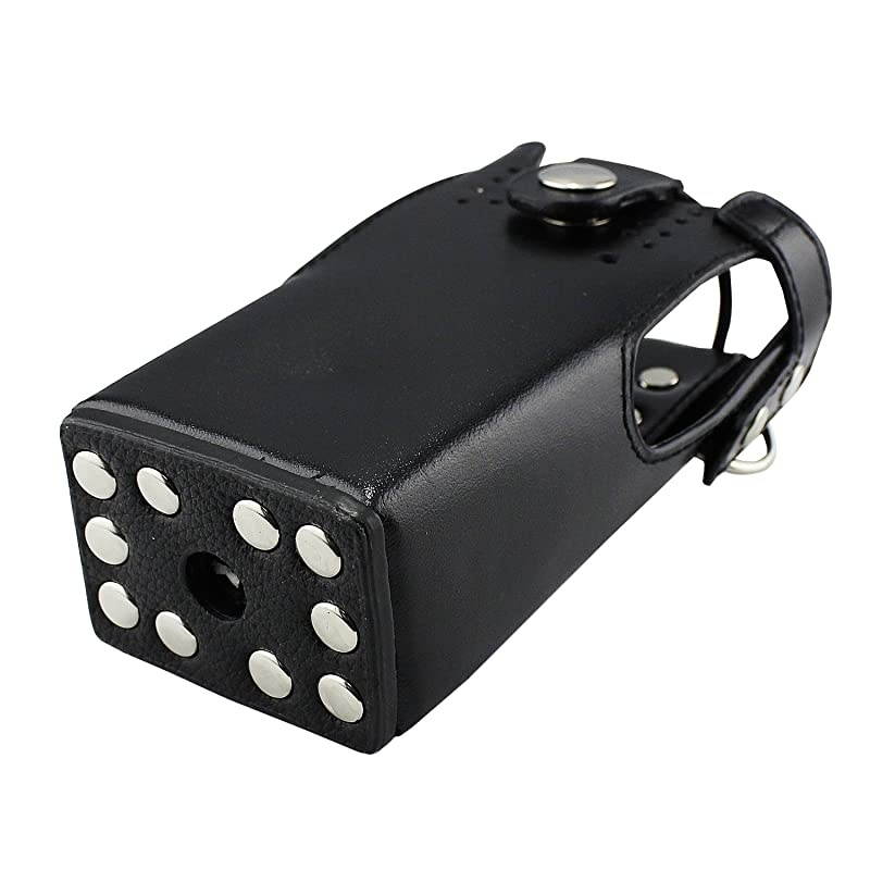 Hard Leather Case Carrying Holder Holster for Motorola Two Way Radio HT750 HT1250 HT1550 GP320 GP340 GP360