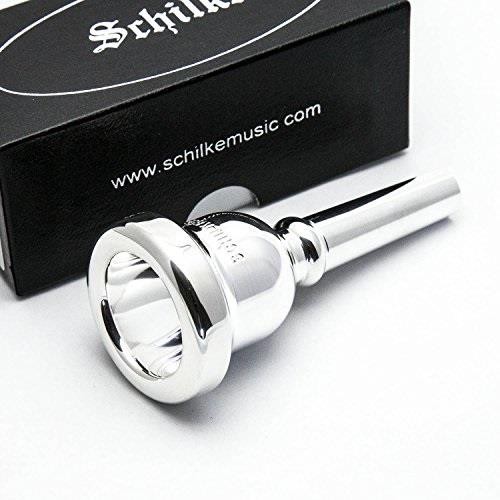schilke standard series small shank trombone mouthpiece in silver 40b silver