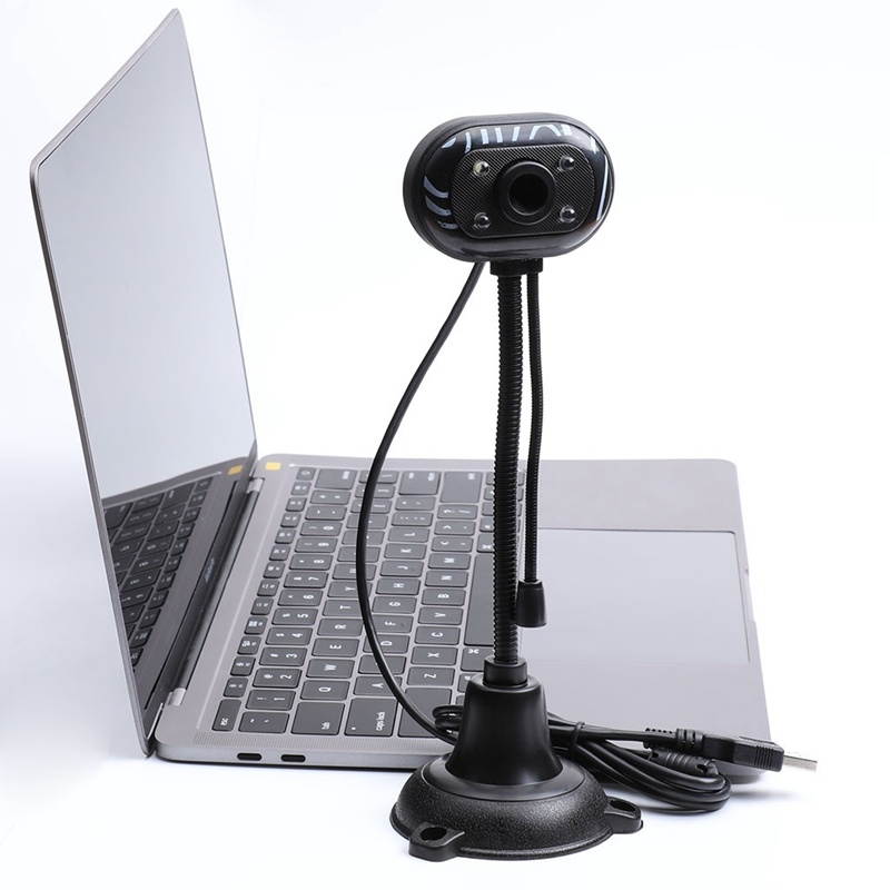 Webcam HD Web Camera with Built-in HD Microphone 640X480P USB Plug Play Web Cam