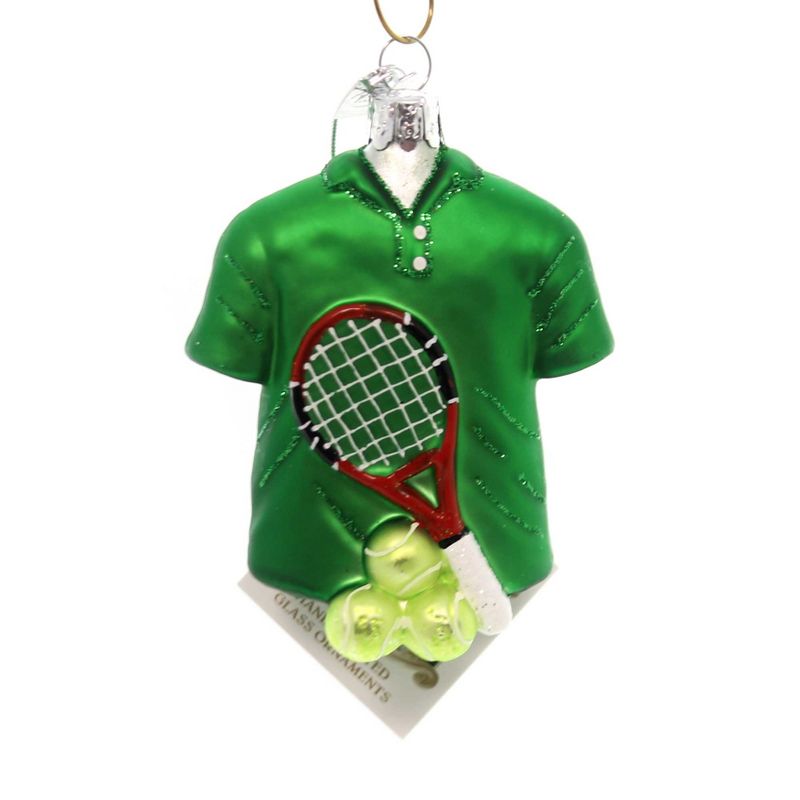 Noble Gems 3.5" Tennis Outfit Racket Balls  -  Tree Ornaments
