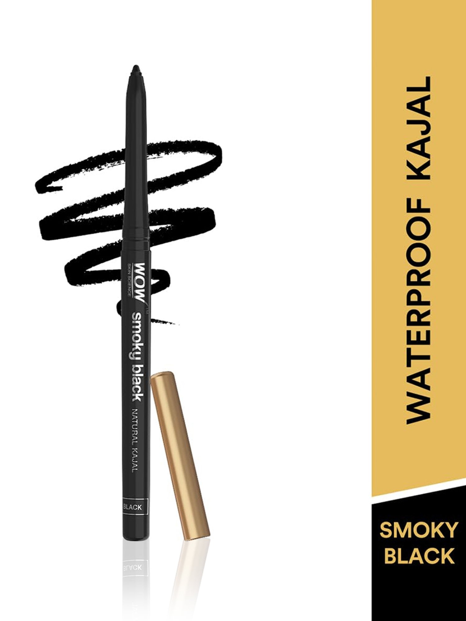 Wow Skin Science Smoky Black Kajal - 0.35 gm