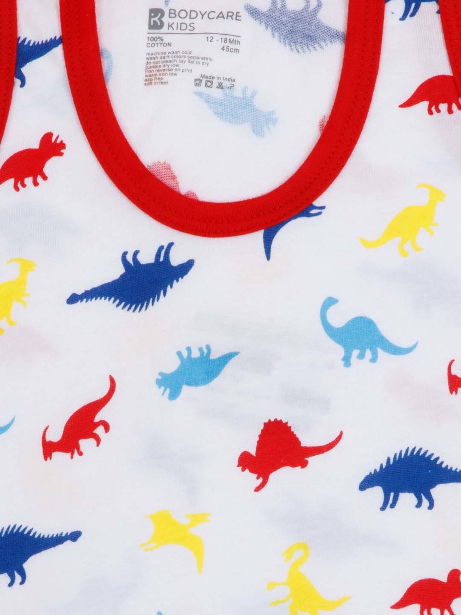 Bodycare Kids Multicolor Printed Vest (Pack of 3) - Assorted