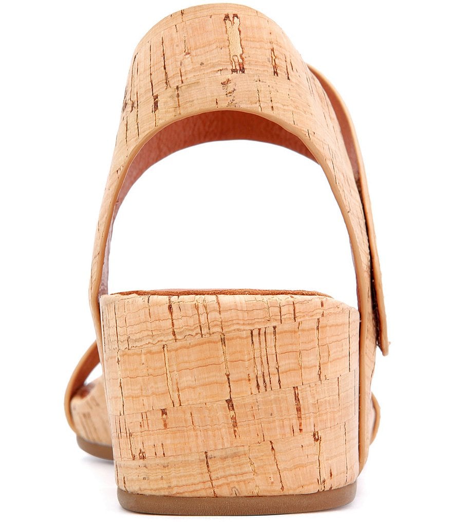Gentle Souls Gisele Two Band Cork Wedge Sandals