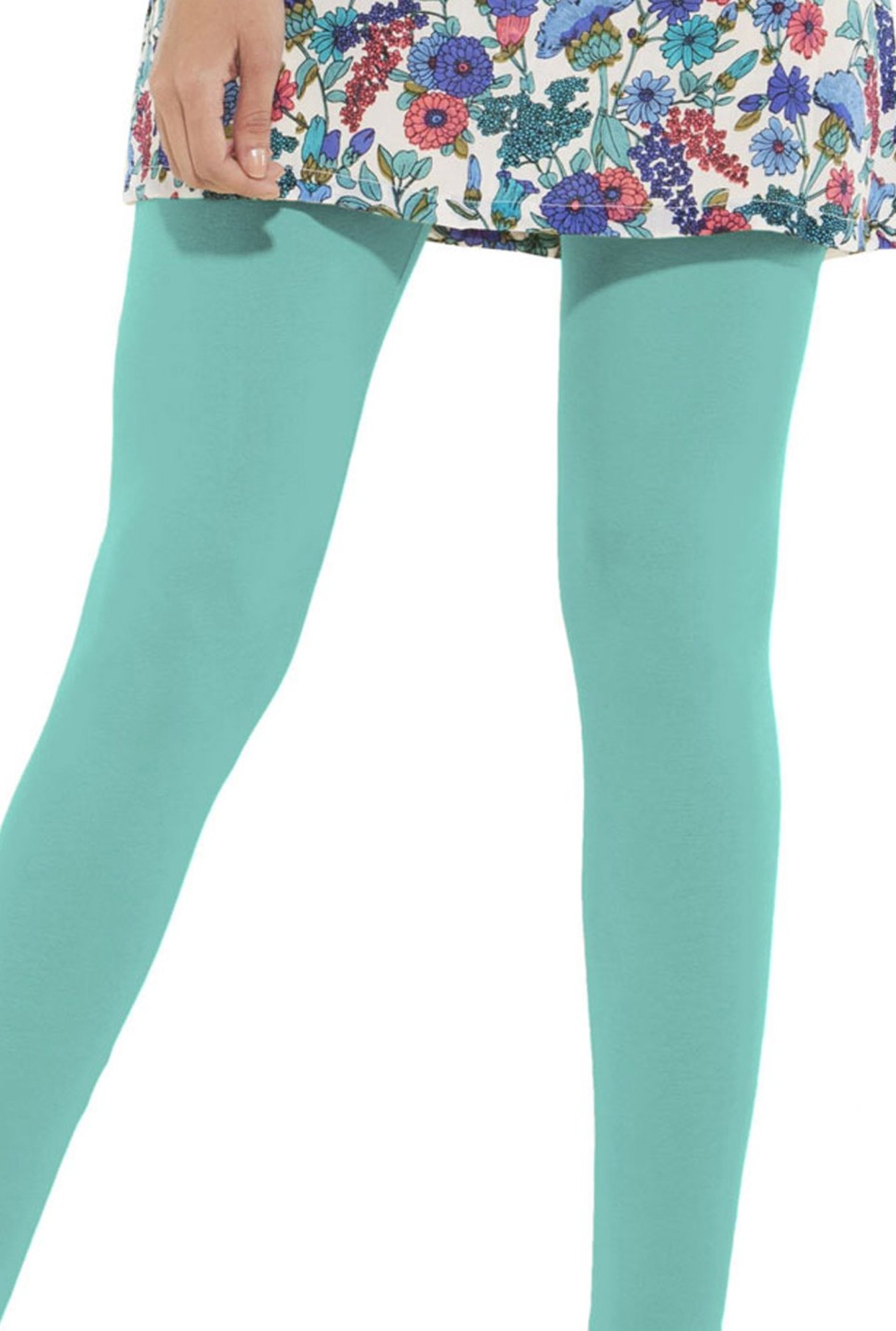 Go Colors Mint Green Skinny Fit Churidar