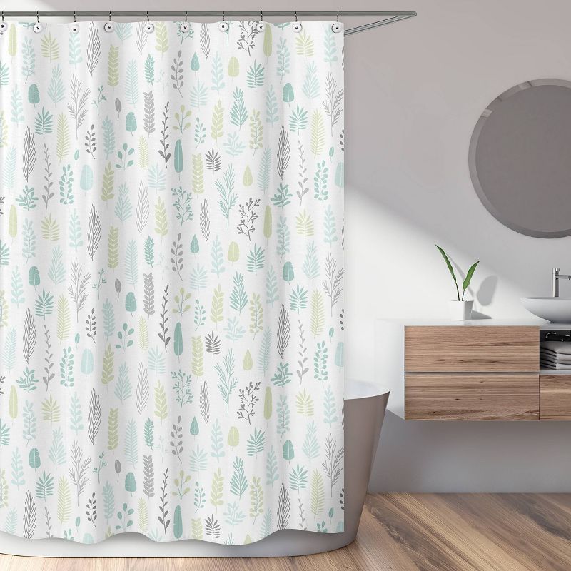 Leaf Shower Curtain Aqua - Sweet Jojo Designs