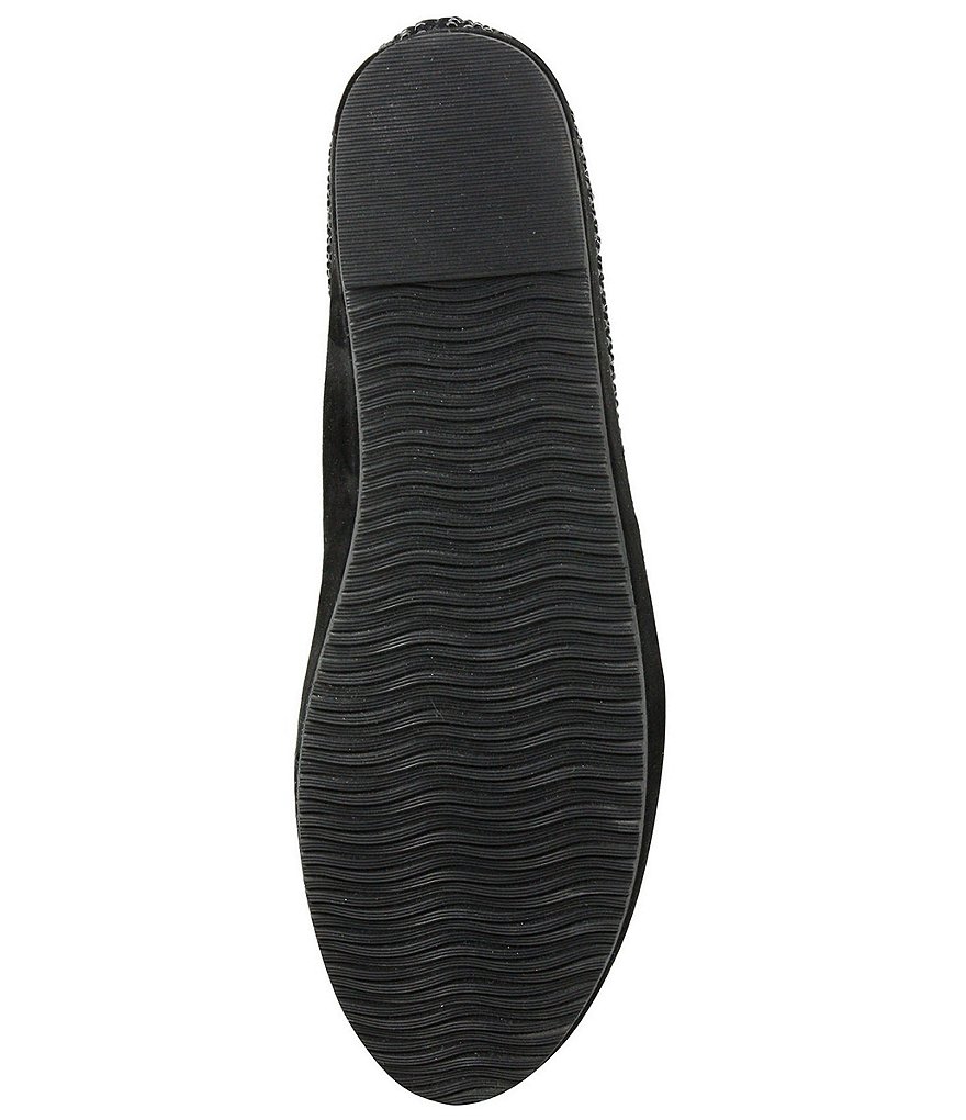 L'Amour Des Pieds Correze Suede Rhinestone-Embellished Slip-Ons