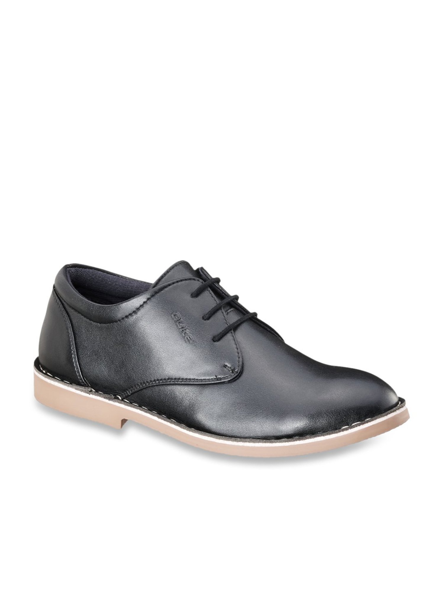 Duke Men's Black Derby Shoes